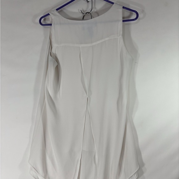 White House Black Market White Tunic Small - Picture 3 of 4